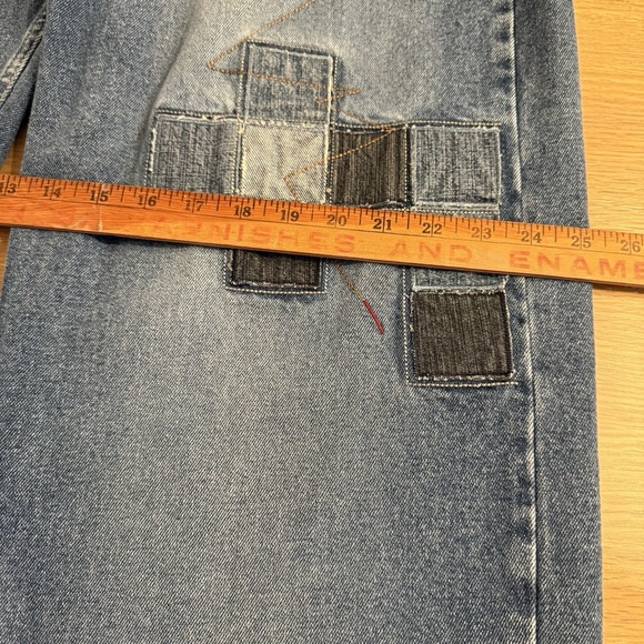 VTG Y2K Paco Jean Company Mens 34X33 Baggy‎ Loose Skater Pockets Embroidered - Picture 13 of 16